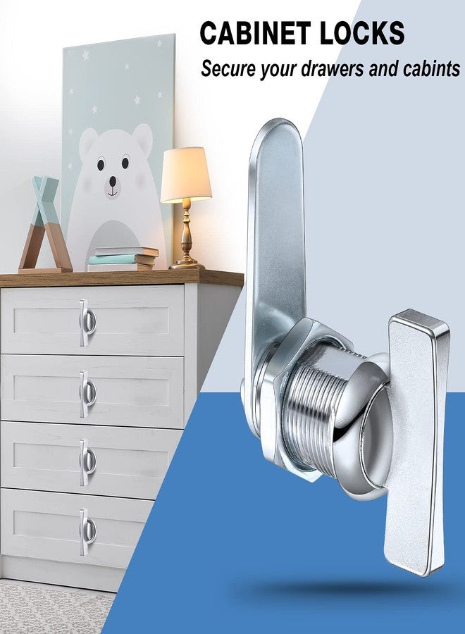 Ferraycle 10-Piece 7/8" Thumb Operated Offset Cam Compartment Lock for RV, Vehicles & Storage - Image 3